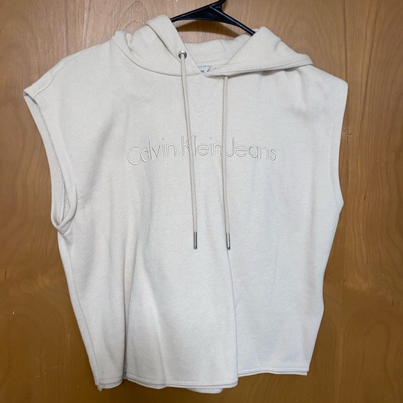Calvin Klein Tops - Calvin Klein Sleeveless Hoodie Size XS